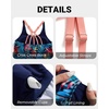 image:imageTankini Swimsuits with Shorts  Two Piece Tummy Control Bathing Suit Side Tie Top with Boy Short BottomMulti Leaves and Pink