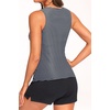 image:imageTankini Swimsuits with Shorts  Two Piece Tummy Control Bathing Suits High Neck Swimwear with Two Side PocketsStriped