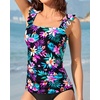 image:imageTankini Tops for Women Swimwear  Tummy Control Bathing Suit Swim Ruffle Swimsuits Top No Bottom 2025Colorful Floral
