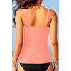 image:imageTummy Control Tankini Swim Tops  Women Ruched Swimsuit Bathing Suit Top Only Modest Slimming Swimwear 2025Coral Pink