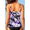 image:imageTummy Control Tankini Swim Tops  Women Ruched Swimsuit Bathing Suit Top Only Modest Slimming Swimwear 2025Purple Floral
