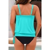 image:imageWomen Blouson Tankini Top Only  Loose Fit Swim Top Bathing Suit No Bottom Modest Swimsuit Swim Tank Top 2025Aqua Green