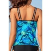 image:imageWomen Tankini Swim Top Only  Tummy Control Swimsuit Bathing Suit Top Available in PlusBlue Leaves