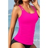 image:imageWomen Tankini Swim Top Only  Tummy Control Swimsuit Bathing Suit Top Available in PlusHot Pink
