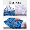 image:imageWomen Tankini with Shorts  Two Piece Bathing Suits One Shoulder Tummy Control Swimsuit 2025 Flowy SwimwearBlue Paisley