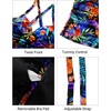 image:imageWomens Tankini Swimsuits  Two Piece Swimsuit Tummy Control Bathing Suit 2025 Twist V Neck SwimwearColorful Floral