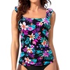 image:imageTankini Tops for Women Swimwear  Tummy Control Bathing Suit Swim Ruffle Swimsuits Top No Bottom 2025Colorful Floral