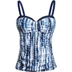 image:imageTalisea Womens Underwire Tummy Control Swimsuit Top with Push Up  No Bottom IncludedBlue Tie Dye