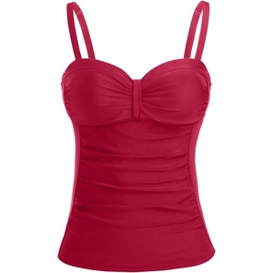 image:imageTalisea Womens Underwire Tummy Control Swimsuit Top with Push Up  No Bottom IncludedRed