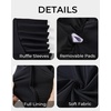 image:imagePlus Size Tankini Set Swimsuit  Women Two Piece Bathing Suit with Shorts Ruffle Sleeve Swimwear 2025Black