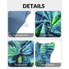 image:imagePlus Size Tankini Swimsuits  Women Two Piece Bathing Suit with Shorts Swimwear Ruffle Sleeve 2025Blue Leaf