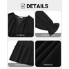 image:imageTalisea Plus Size Fall Dresses Casual Long Sleeve Corduroy Tunic V Neck Loose Flowy Ruffle A Line Tiered Short Babydoll DressBlack