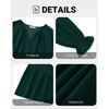 image:imageTalisea Plus Size Fall Dresses Casual Long Sleeve Corduroy Tunic V Neck Loose Flowy Ruffle A Line Tiered Short Babydoll DressDark Green