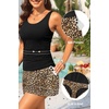 image:imageTalisea Tankini Bathing Suits with Skirt  Womens Two Piece Swimsuits with Pockets Tummy Control Modest Swimwear 2026Black Leopard