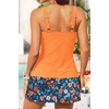 image:imageTalisea Tankini Bathing Suits with Skirt  Womens Two Piece Swimsuits with Pockets Tummy Control Modest Swimwear 2026Orange Floral