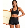 image:imageTalisea Womens High Waisted Swim Shorts  3 Bathing Suit Bottoms Boyshorts Swimsuits Board Shorts with Liner 2025Black
