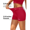 image:imageTalisea Womens High Waisted Swim Shorts  3 Bathing Suit Bottoms Boyshorts Swimsuits Board Shorts with Liner 2025Red
