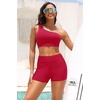 image:imageTalisea Womens High Waisted Swim Shorts  3 Bathing Suit Bottoms Boyshorts Swimsuits Board Shorts with Liner 2025Red