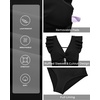 image:imageTalisea Womens One Piece Swimsuit Ruffle Swimsuit with Sleeves Cutout Bathing Suit Slimming Tummy Control V Neck SwimwearBlack
