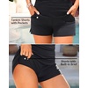 image:imageTankini Swimsuits with Shorts  Two Piece Swimsuits Tummy Control Bathing Suits with Two Side Pockets 2025Aqua Gradient