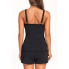 image:imageTankini Swimsuits with Shorts  Two Piece Swimsuits Tummy Control Bathing Suits with Two Side Pockets 2025Black