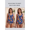 image:imageWomens Flowy Tankini Top Only Modest Swimsuit Top Tie Knot Bathing Suit No Bottom 2025Colorful Floral