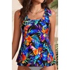 image:imageWomens Flowy Tankini Top Only Modest Swimsuit Top Tie Knot Bathing Suit No Bottom 2025Colorful Floral