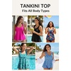 image:imageWomens Flowy Tankini Top Only Modest Swimsuit Top Tie Knot Bathing Suit No Bottom 2025Colorful Floral