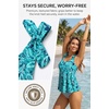 image:imageWomens Flowy Tankini Top Only Modest Swimsuit Top Tie Knot Bathing Suit No Bottom 2025Green Paisley