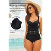 image:imageWomens Underwire Tankini Top Only  Tummy Control Bathing Suit Top No Bottom 2025Black