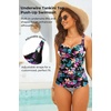image:imageWomens Underwire Tankini Top Only  Tummy Control Bathing Suit Top No Bottom 2025Colorful Floral