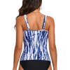 image:imageWomens VWire Tankini Swim Tops  Tummy Control Ruched Swimsuit Bathing Suit Top Only Slimming Swimwear No BottomBlue Tie Dye