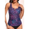 image:imageWomens VWire Tankini Swim Tops  Tummy Control Ruched Swimsuit Bathing Suit Top Only Slimming Swimwear No BottomStarry Sky