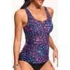 image:imageWomens VWire Tankini Swim Tops  Tummy Control Ruched Swimsuit Bathing Suit Top Only Slimming Swimwear No BottomStarry Sky