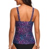image:imageWomens VWire Tankini Swim Tops  Tummy Control Ruched Swimsuit Bathing Suit Top Only Slimming Swimwear No BottomStarry Sky