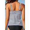 image:imageWomens VWire Tankini Swim Tops  Tummy Control Ruched Swimsuit Bathing Suit Top Only Slimming Swimwear No BottomStriped