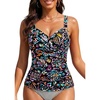 image:imageWomens Underwire Tankini Top Only  Tummy Control Bathing Suit Top No Bottom 2025Colorful Paisley