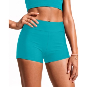 image:imageTalisea Womens High Waisted Swim Shorts  3 Bathing Suit Bottoms Boyshorts Swimsuits Board Shorts with Liner 2025Turquoise