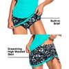 image:imageTalisea Womens Tankini Swimsuits with Skirt  Two Piece Bathing Suits VWire Tummy Control Drawstring SwimwearAqua and Floral