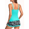 image:imageTalisea Womens Tankini Swimsuits with Skirt  Two Piece Bathing Suits VWire Tummy Control Drawstring SwimwearAqua and Floral