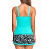 image:imageTalisea Womens Tankini Swimsuits with Skirt  Two Piece Bathing Suits VWire Tummy Control Drawstring SwimwearAqua and Floral