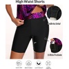 image:imageTalisea Womens Tankini with Shorts  Two Piece Swimsuit with 2 Pockets 7 Long BoyLeg Shorts Blouson Athletic Bathing SuitPurple Leaves