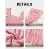 image:imageTalisea Womens Smocked Summer Dress  Ruffle Strap Square Neck Tiered Casual Flowy ALine Graduation Teen Beach SundressPink Floral