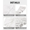 image:imageTalisea Womens Smocked Summer Dress  Ruffle Strap Square Neck Tiered Casual Flowy ALine Graduation Teen Beach SundressWhite