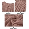 image:imageTalisea Plus Size Swimsuit Cover Up  Eyelet Casual Beach Crew Neck Short Sleeve Bathing Suit Coverup Dress for Women SummerGray Pink