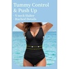 image:imageWomens Two Piece Tankini Swimsuits  Tummy Control Bathing Suits SwimwearBlack