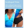 image:imageWomens Two Piece Tankini Swimsuits  Tummy Control Bathing Suits SwimwearBlue Gradient