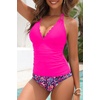 image:imageWomens Two Piece Tankini Swimsuits  Tummy Control Bathing Suits SwimwearPink Floral