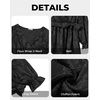 image:imagePlus Size Dresses Wedding Guest Fall Floral Wrap V Neck Maxi Dress WomenBlack