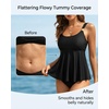 image:imageFlowy Tankini Top Only  Womens Modest Bathing Suit Top Loose Fit Swimsuit No Bottom 2025Black